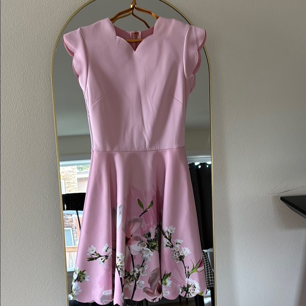 Pink Floral Kids Dress